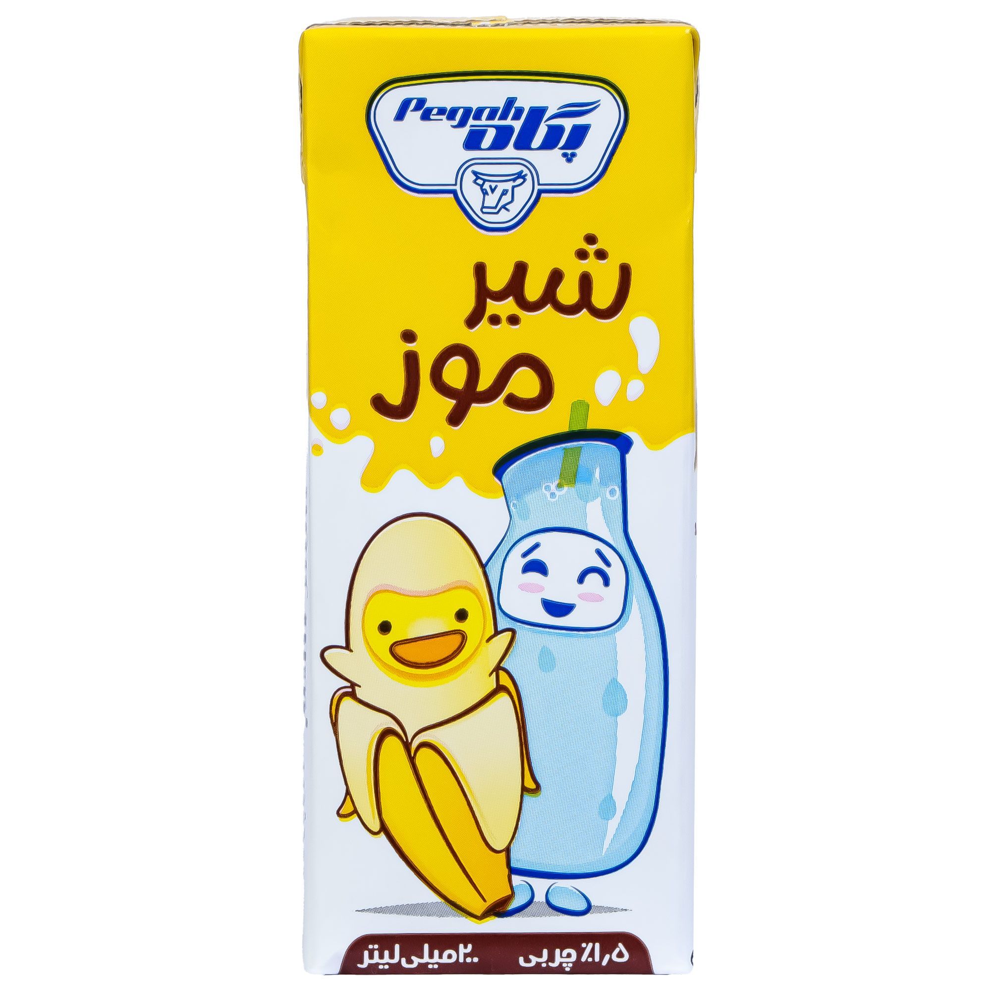 5e221868-66fd-4a38-a611-333c07e9db74.jpg شیر موز پگاه 200 میلی لیتری بسته 6 عددی - تصویر 1