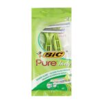 تیغ سه لبه صابون دار زنانه مدل PURE بیک بسته 2 عددی