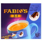قهوه فوری 3 در 1 فابيوس 15 گرمی بسته 20 عددی